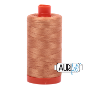 Aurifil 50wt Mako cotton thread caramel 2210 spool