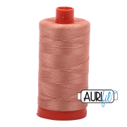 Aurifil 50wt Mako cotton thread peach 2215 spool