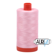 Aurifil 50wt Mako cotton thread baby pink 2423 spool