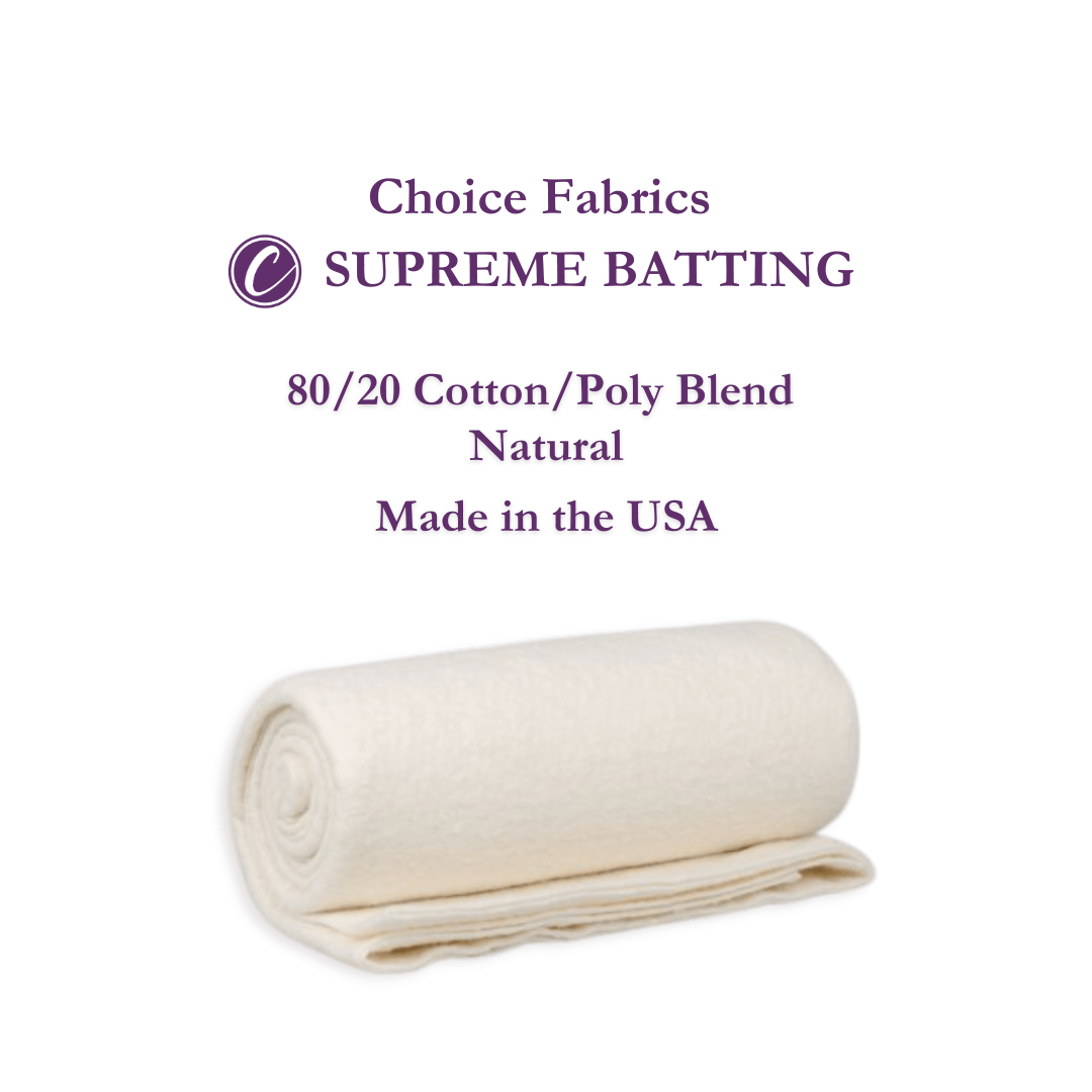 Choice Supreme Batting - 80/20 Cotton/Poly Blend - Queen (93" x 108")