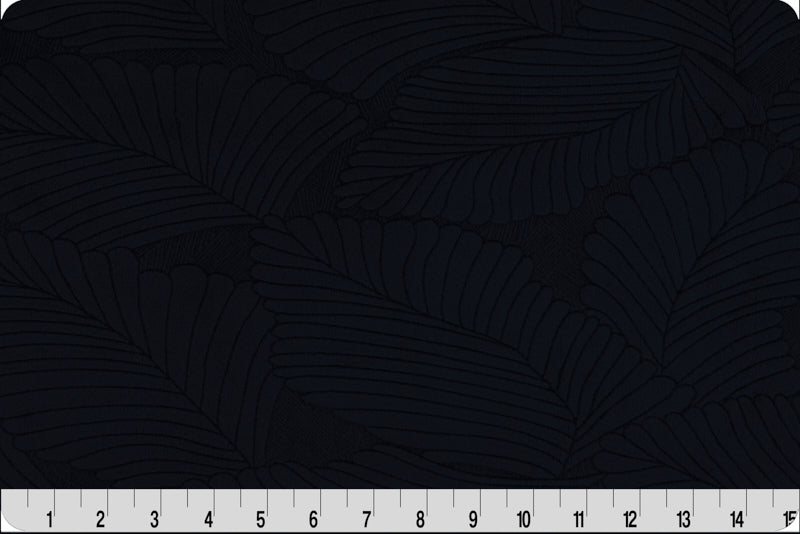 Black Ink Cuddle 3 Extra Wide Tropic Burnout Fabric per yard - Linda's Electric Quilters