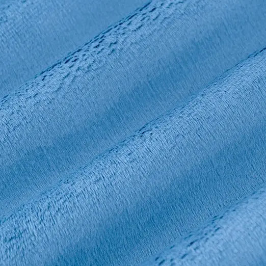 Bluebell Cuddle 3 Extra Wide Solid Minky Fabric Per Yard - Linda's Electric Quilters