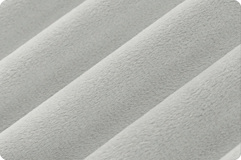 Silver Cuddle 3 58/60" Solid Minky Fabric Per Yard