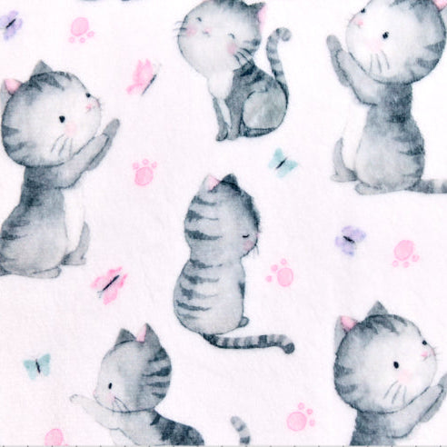 Hot Pink Are You Kitten Me Cloud Cuddle 58/60" Fabric Per Yard