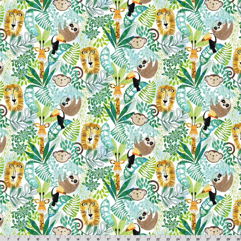 Cloud Cuddle Multi Jungle Boogie 58"/60" Fabric per yard