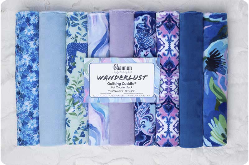 Quilting Cuddle Fat Quarter Pack Wanderlust Blue