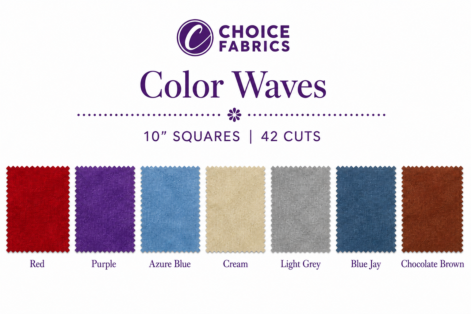 Color Waves - 10" Squares - Spectrum (42 Cuts)