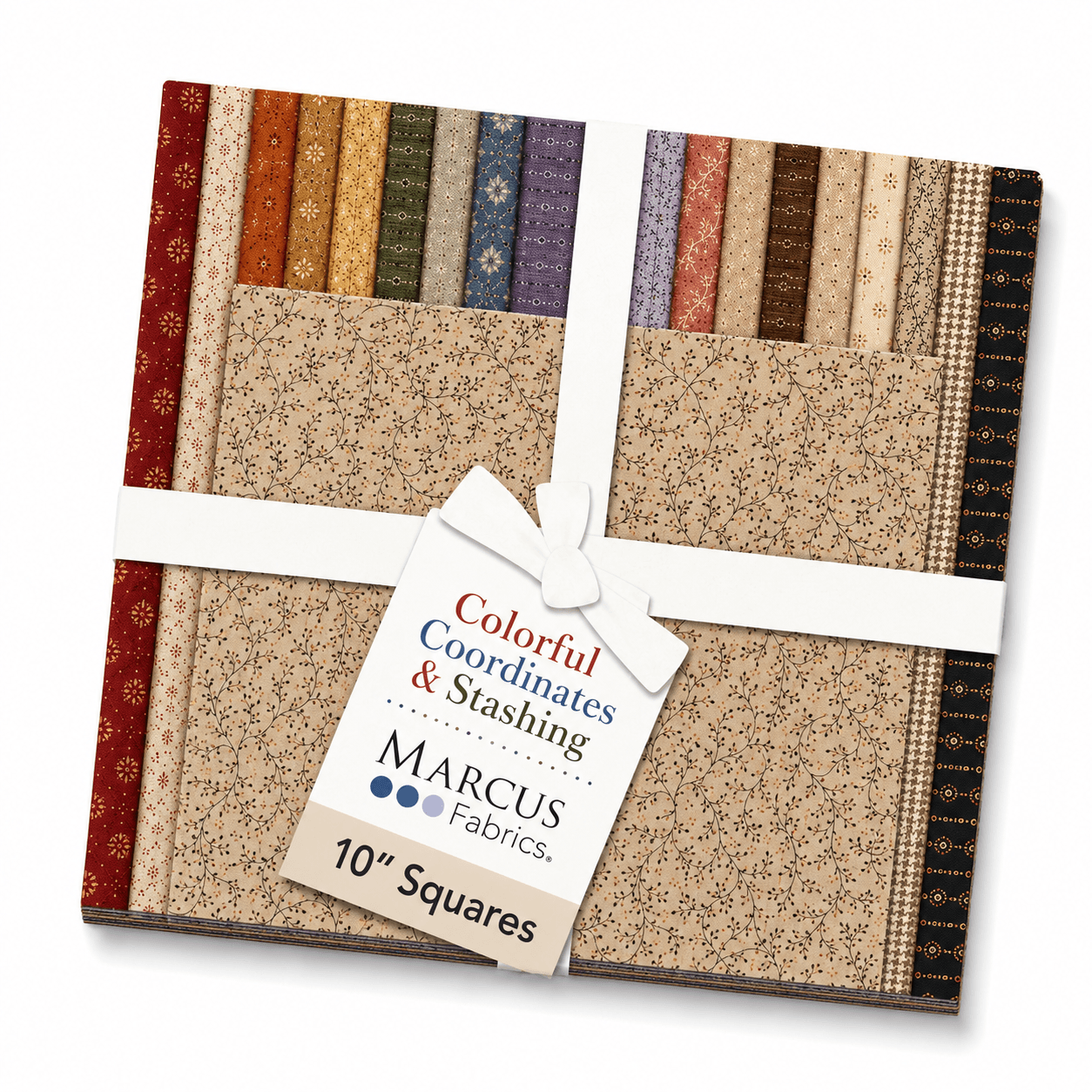 Colorful Coordinates & Stashing by Marcus Fabrics - 10" Squares (42 Cuts)