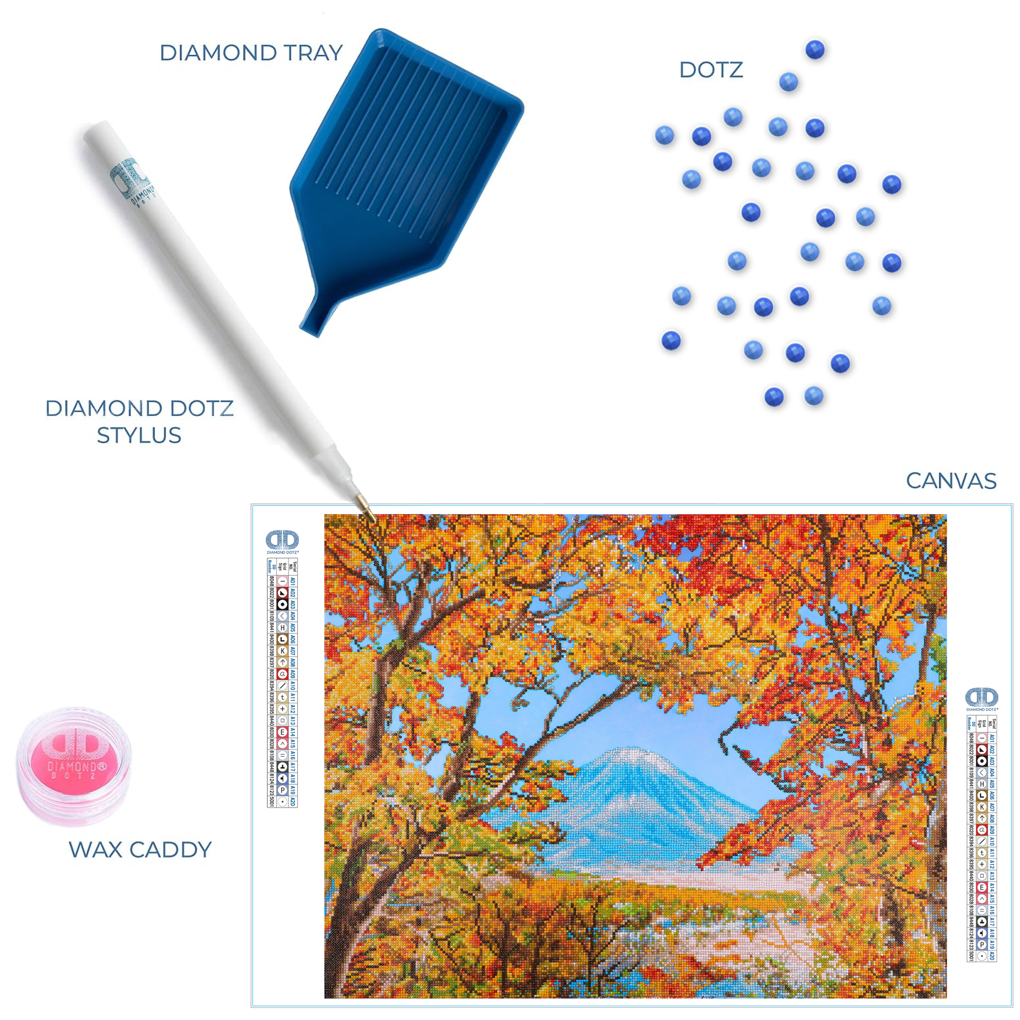 Diamond Dotz Autumn Mountain - 28.4" x 22.1"