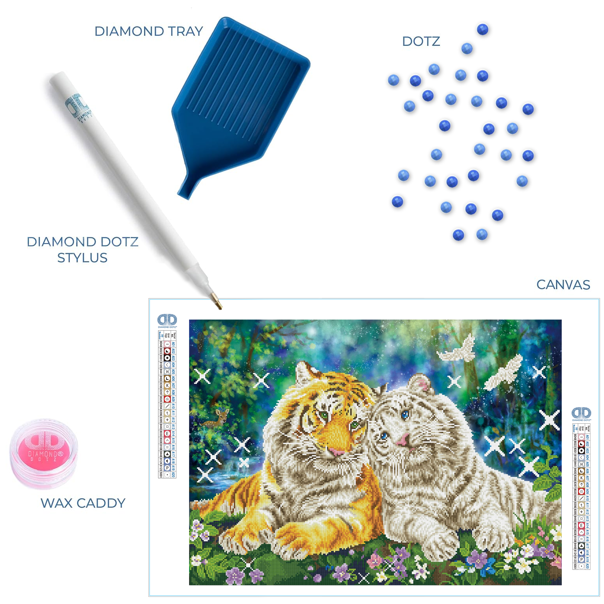 Diamond Dotz Tiger Smooch - 21.7" x 30.3"