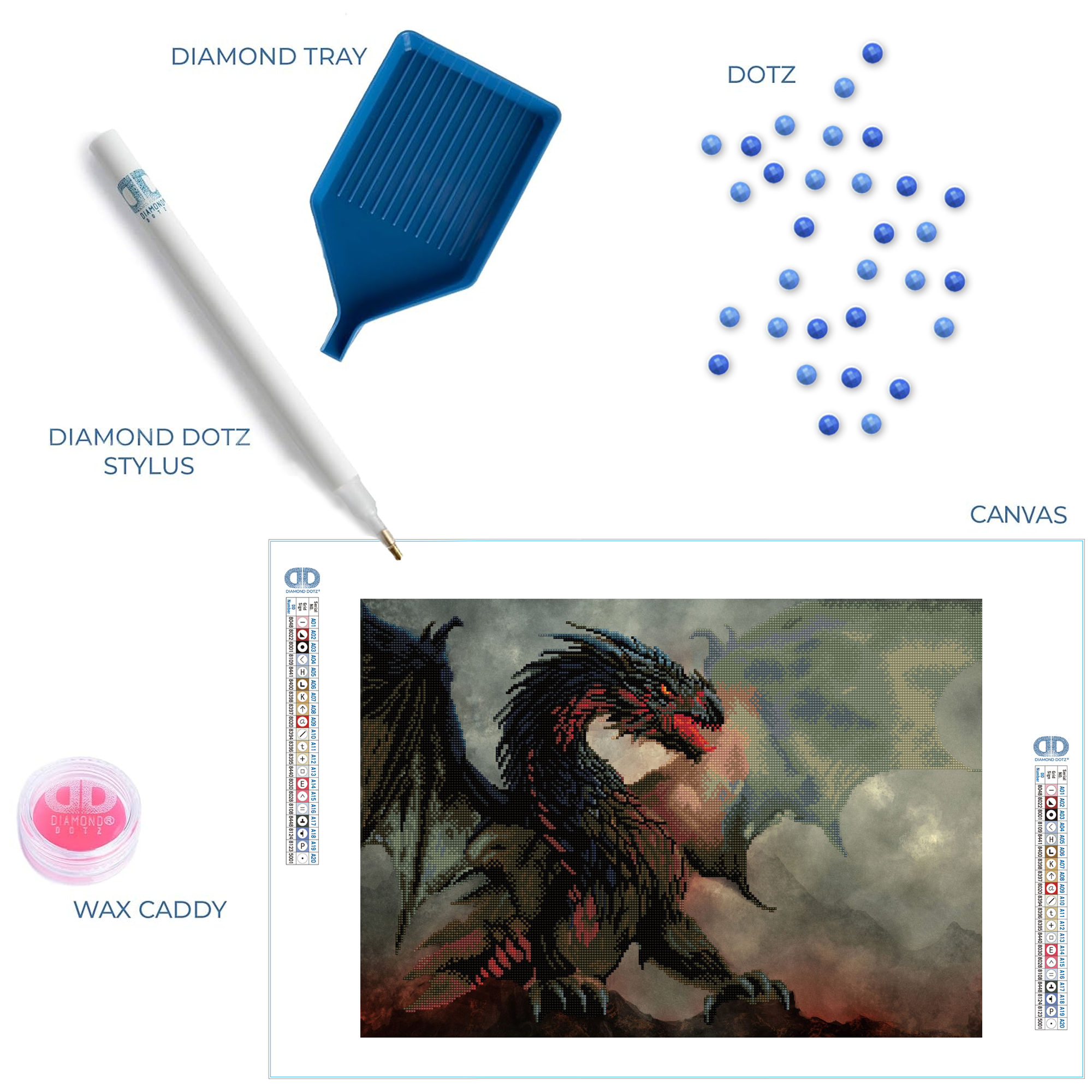 Diamond Dotz Dragon's Lair - 19.5" x 27.8"