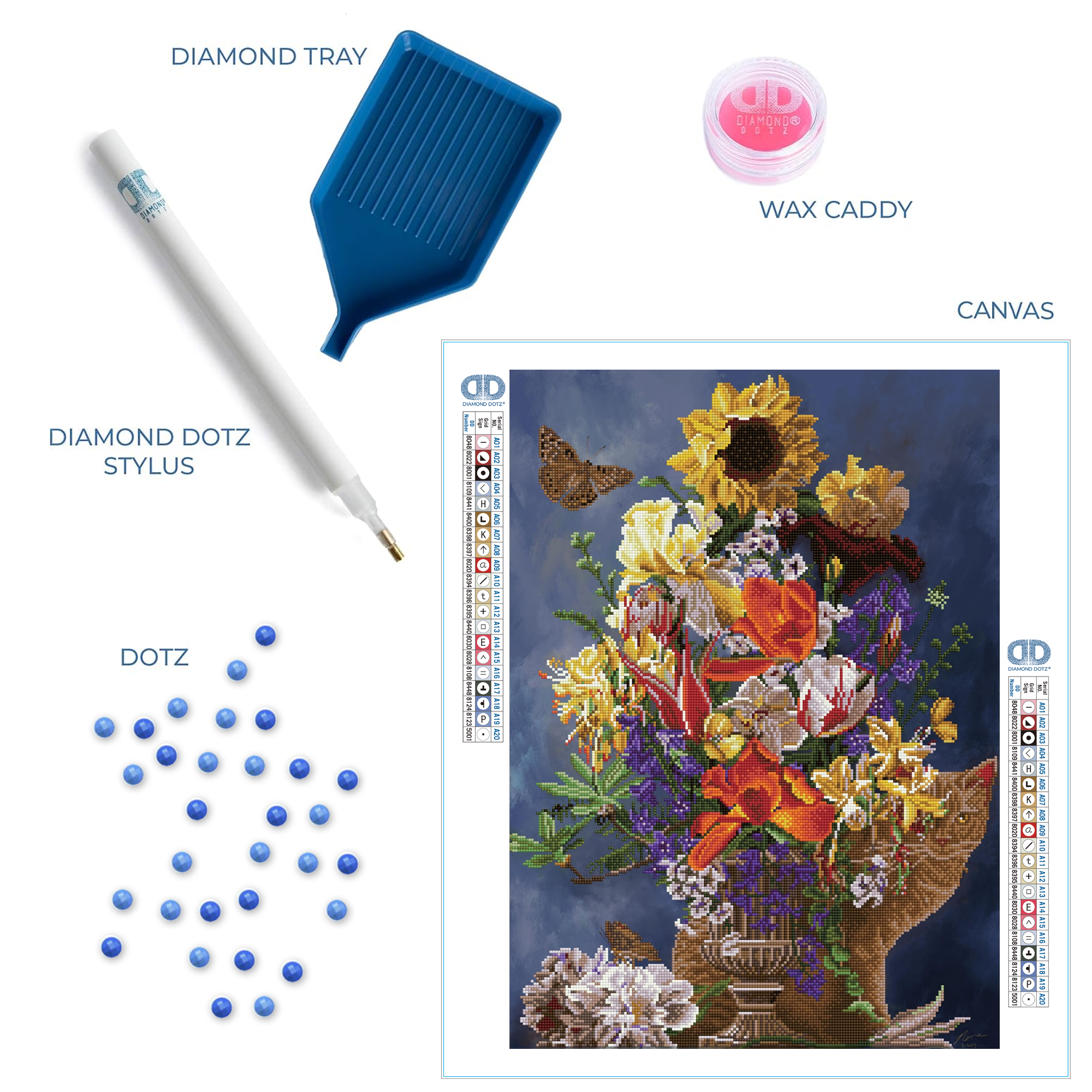 Diamond Dotz Garden in Gold - 20.5" x 28.4"