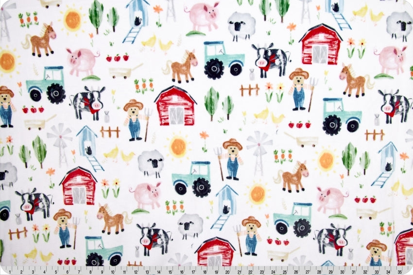 Farmer Ted Digital Cuddle® Multi 58/60" Fabric Per Yard