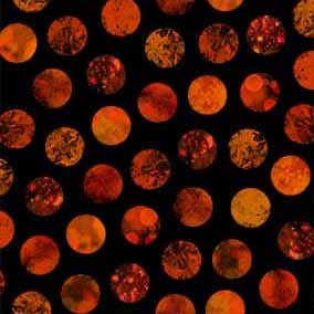 GLITTER DOTS Black 44"/45" Cotton Fabric Per Yard