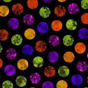 GLITTER DOTS Multi Color 44"/45" Cotton Fabric Per Yard