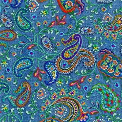 Boho Wave Multi Cotton 44"/45" Fabric Per Yard