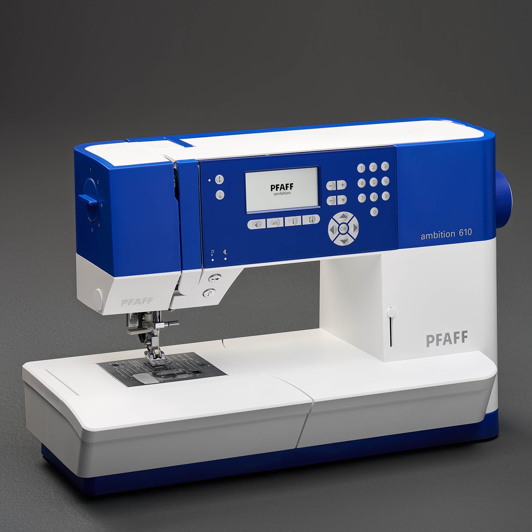 PFAFF® ambition™ 610 Blue Sewing Machine