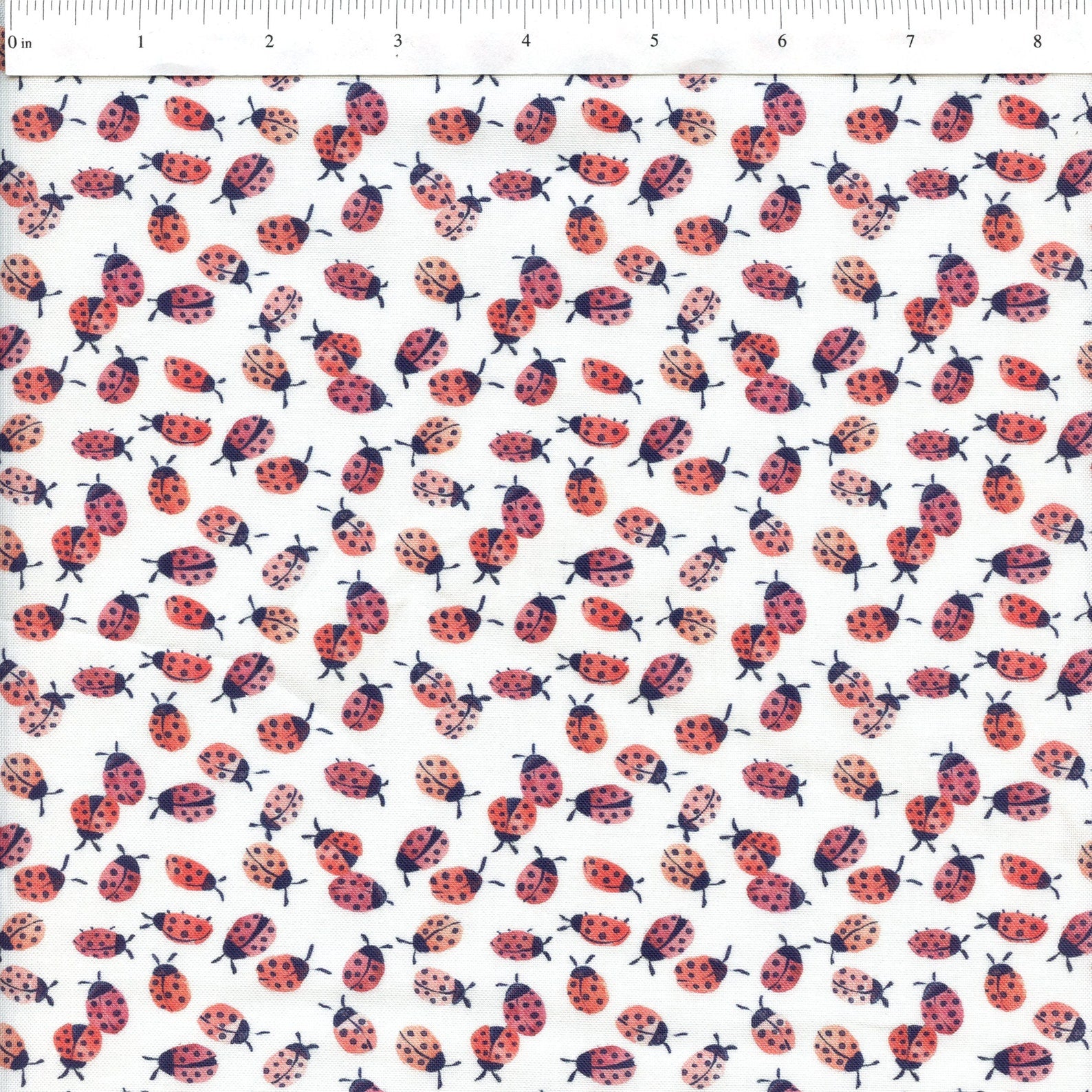 Dear Stella Red Ladybug Cotton 43"/44" Fabric Per Yard