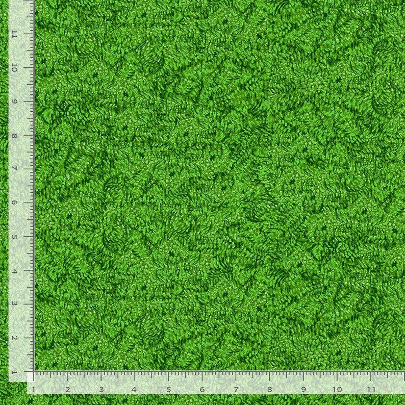 Poppy Dreams Abstract Texture Emerald Cotton 44"/45" Fabric Per Yard