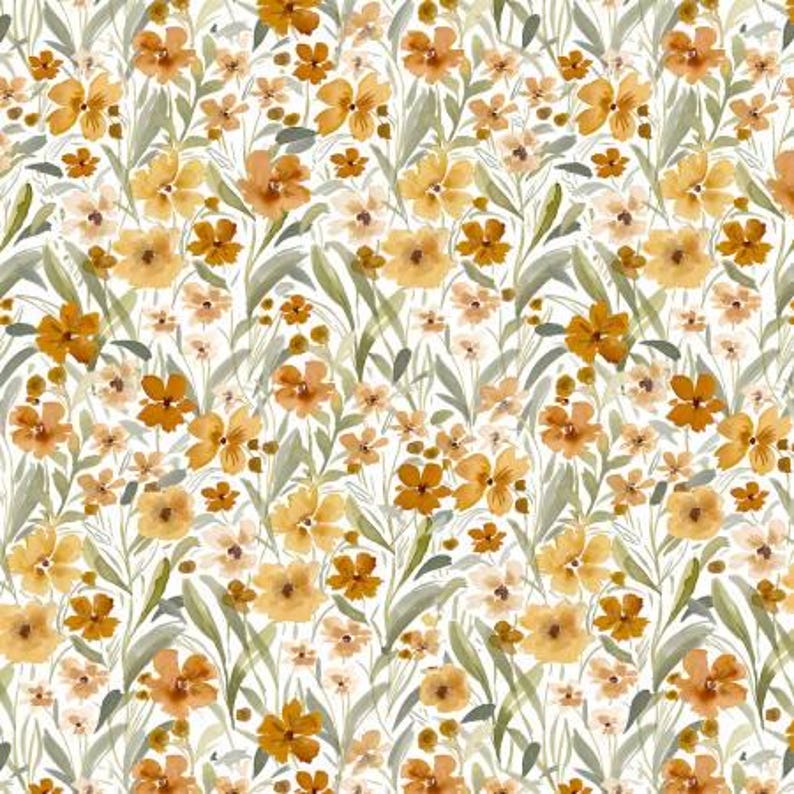 Dear Stella Willow Amber Blossoms Cotton 44"/45" Fabric Per Yard