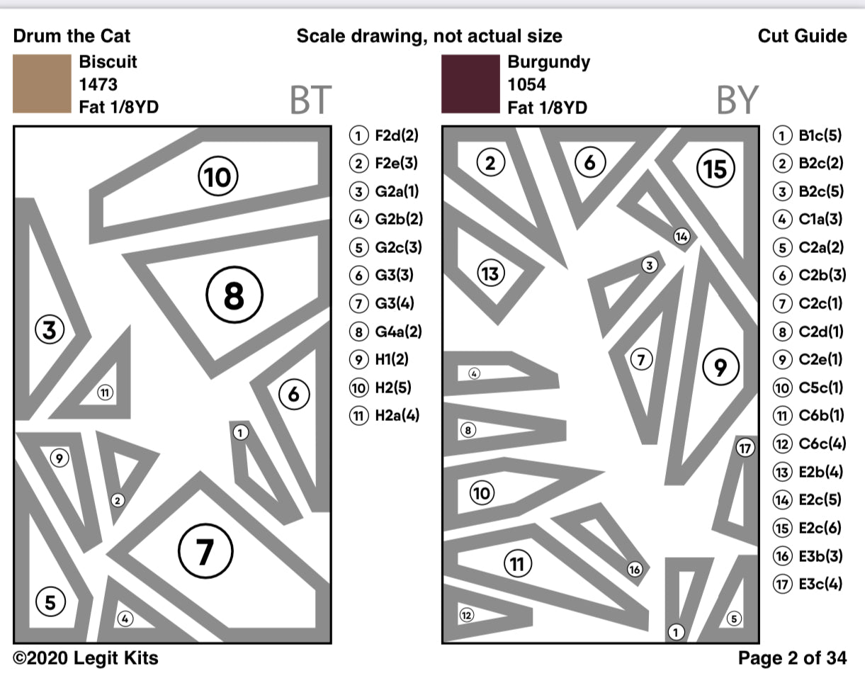 Drum the Cat Quilt Kit