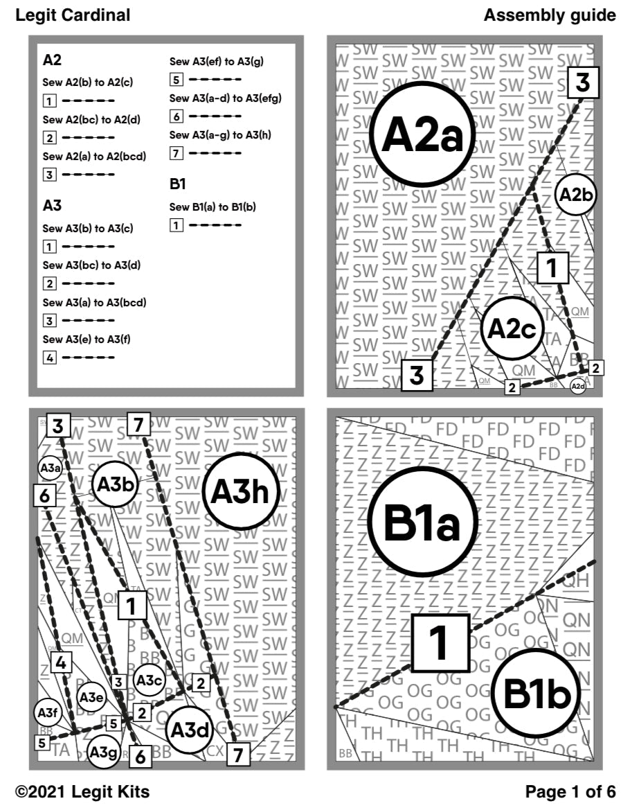Legit Cardinal Quilt Kit
