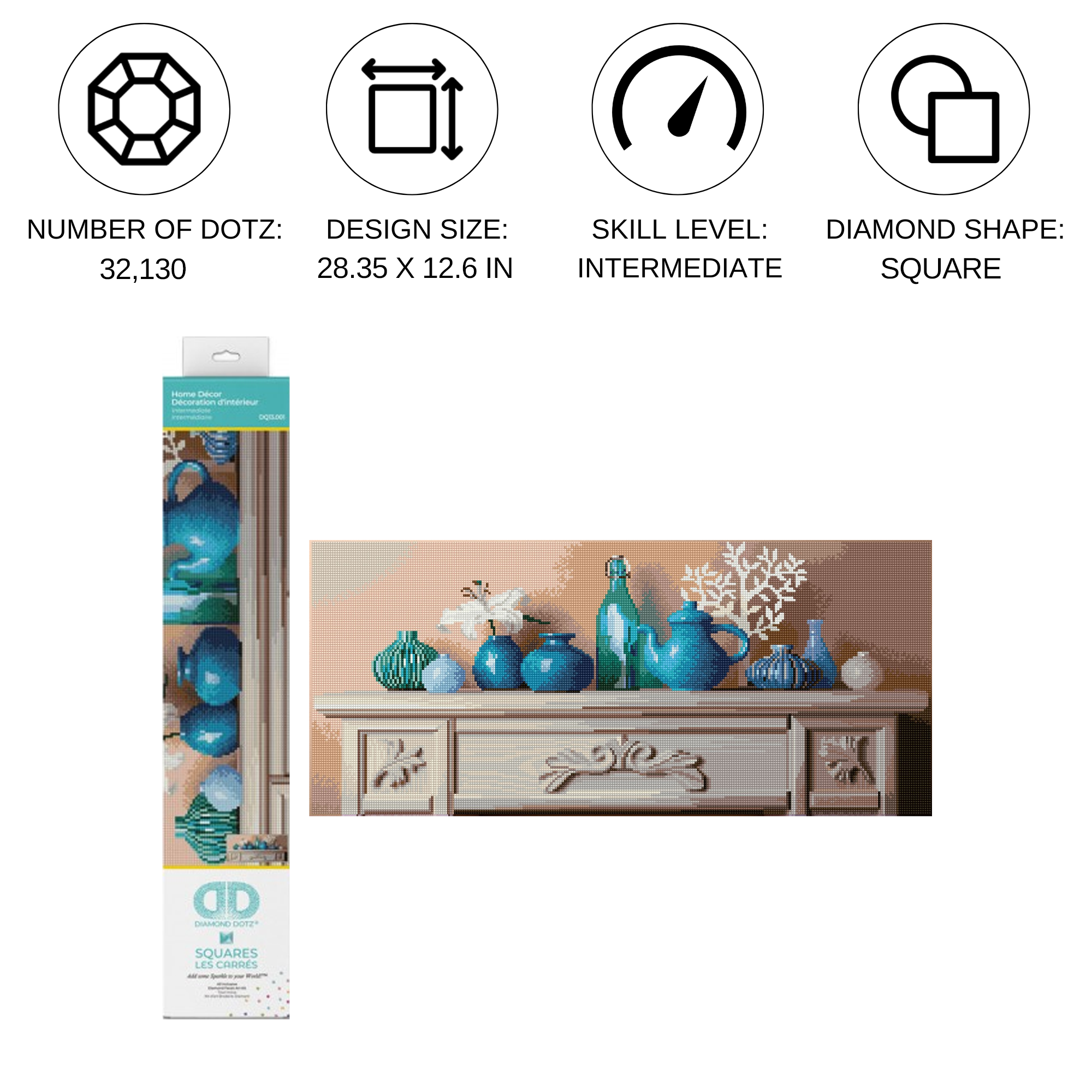 Diamond Dotz Home Decor - 28.4" x 12.6"