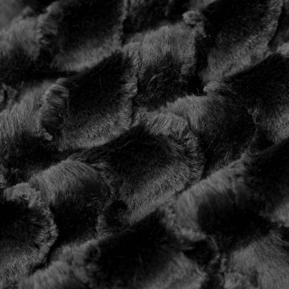 Black Luxe Cuddle Glacier 58/60" Fabric Per Yard