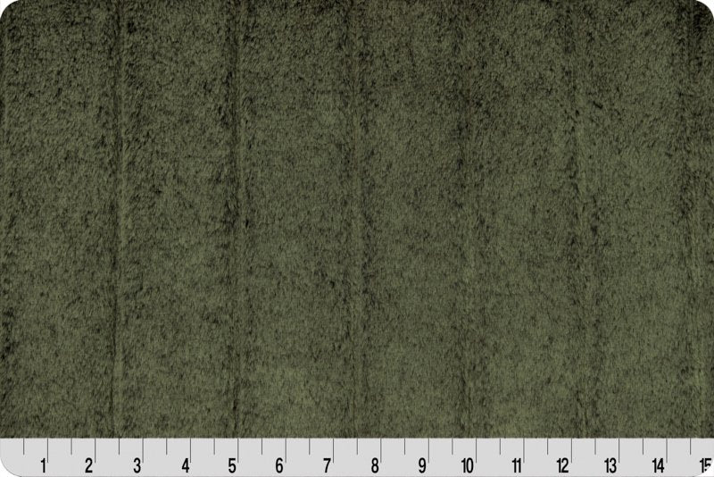 Shannon Fabrics Luxe Cuddle Iced Sydney minky fabric in Pine Grove