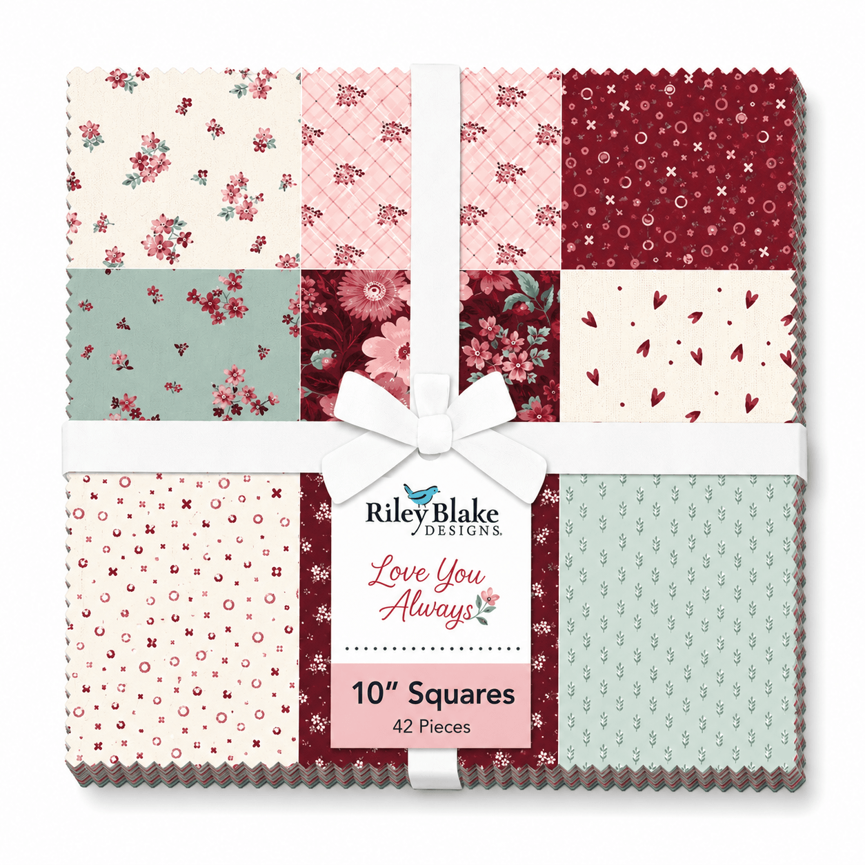 Riley Blake Love You Always 10 inch squares layer cake 42 cuts