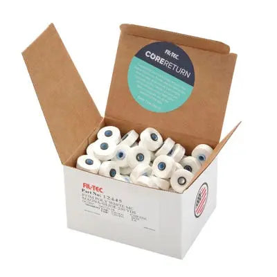 White Magna-Glide Classic #60 Bobbins ( Case of 100 ) - Linda's Electric Quilters