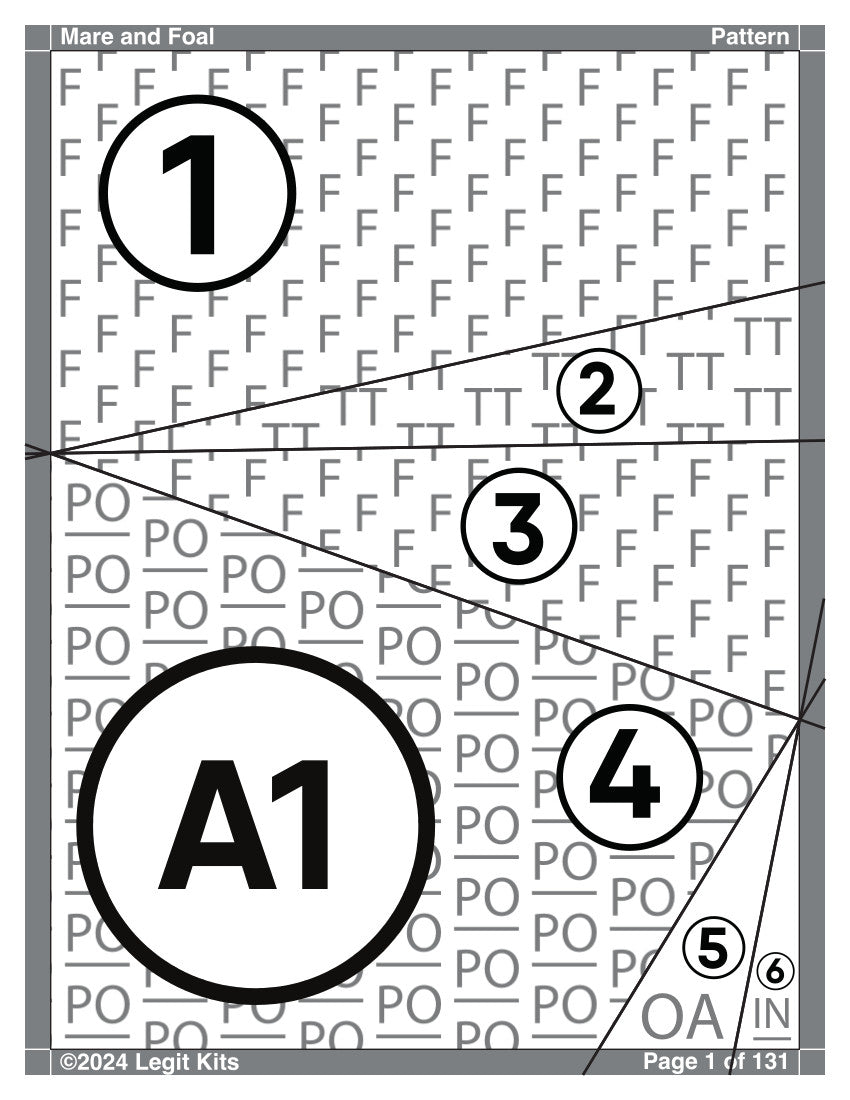 Mare & Foal Quilt Kit