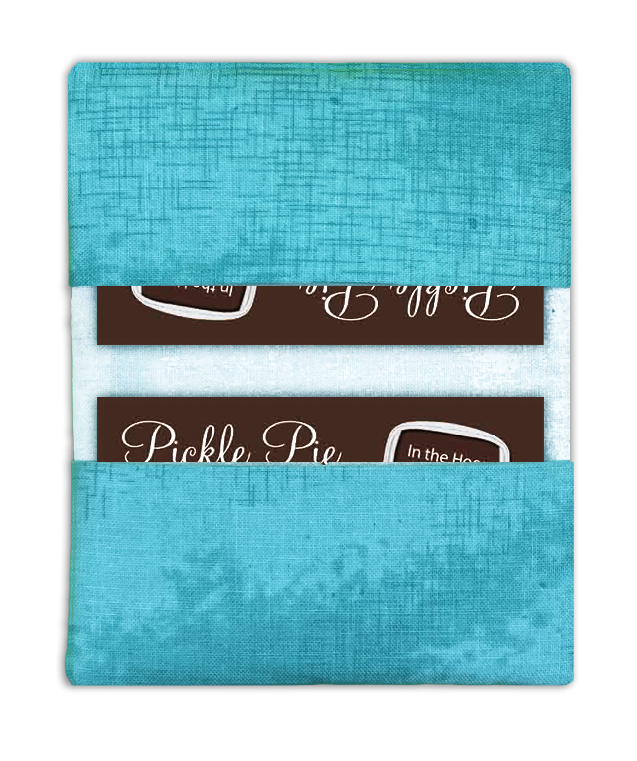 Monogrammed Card Case In the Hoop Machine Embroidery Design Set Pickle Pie Designs