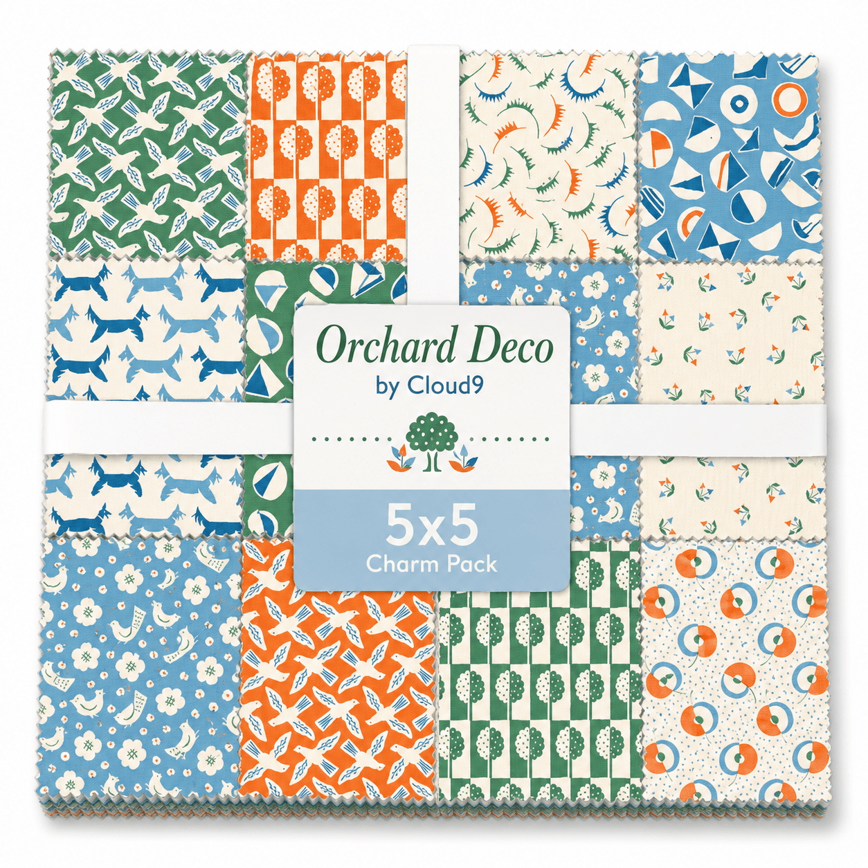 Orchard Deco by Cloud9 - 5x5 Charm Pack (42 Squares)