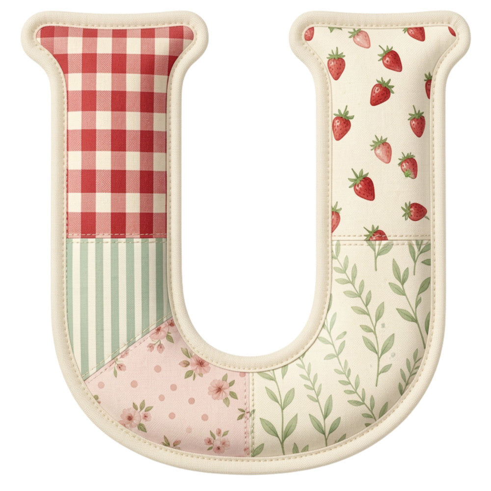Strawberry Patchwork Fabric Panel 28