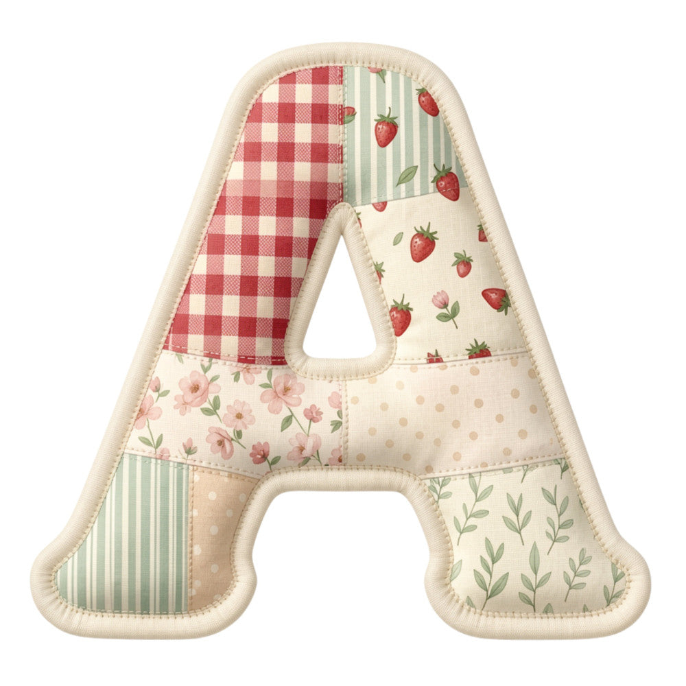 Strawberry Patchwork Fabric Panel 41