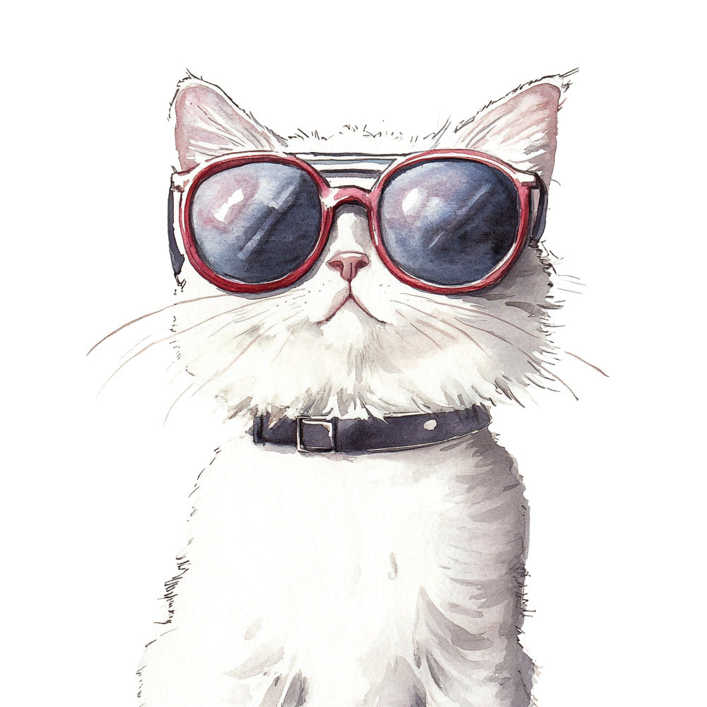 Quirky Cat Fabric Panel 9