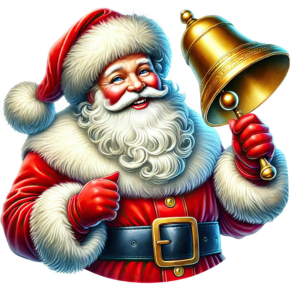 Santa Claus Scenes Fabric Panel 11