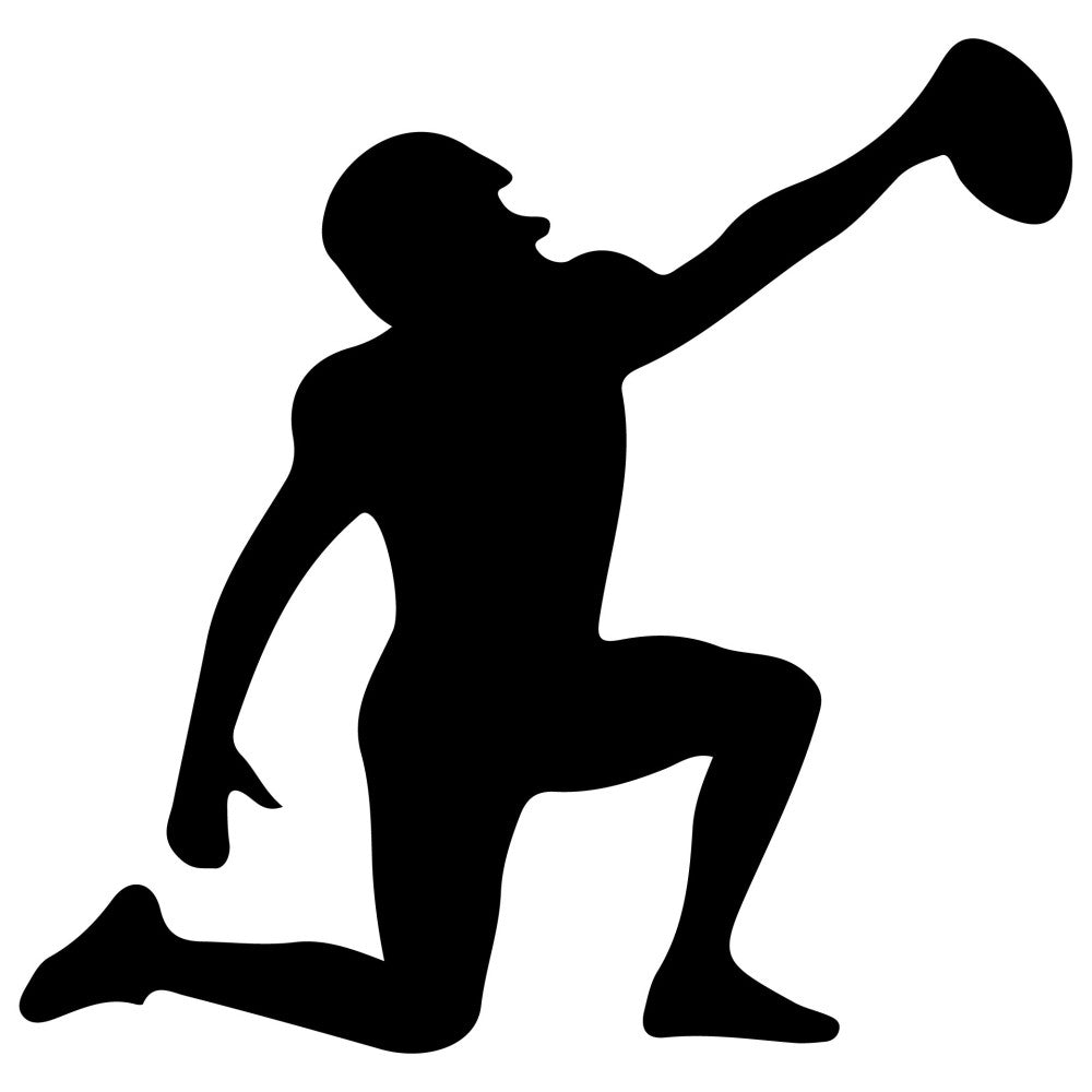 Football Player Silhouette Fabric Panel 5