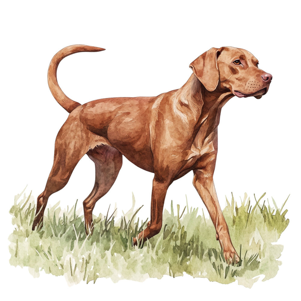 Watercolor Vizslas Fabric Panel 4