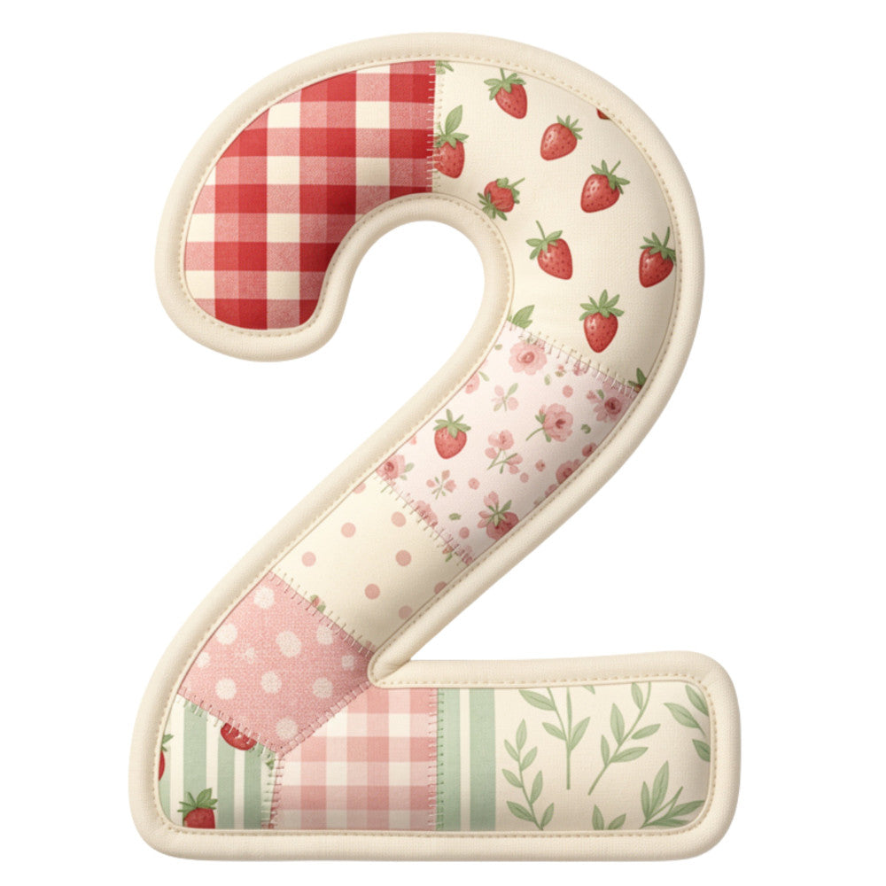 Strawberry Patchwork Fabric Panel 23