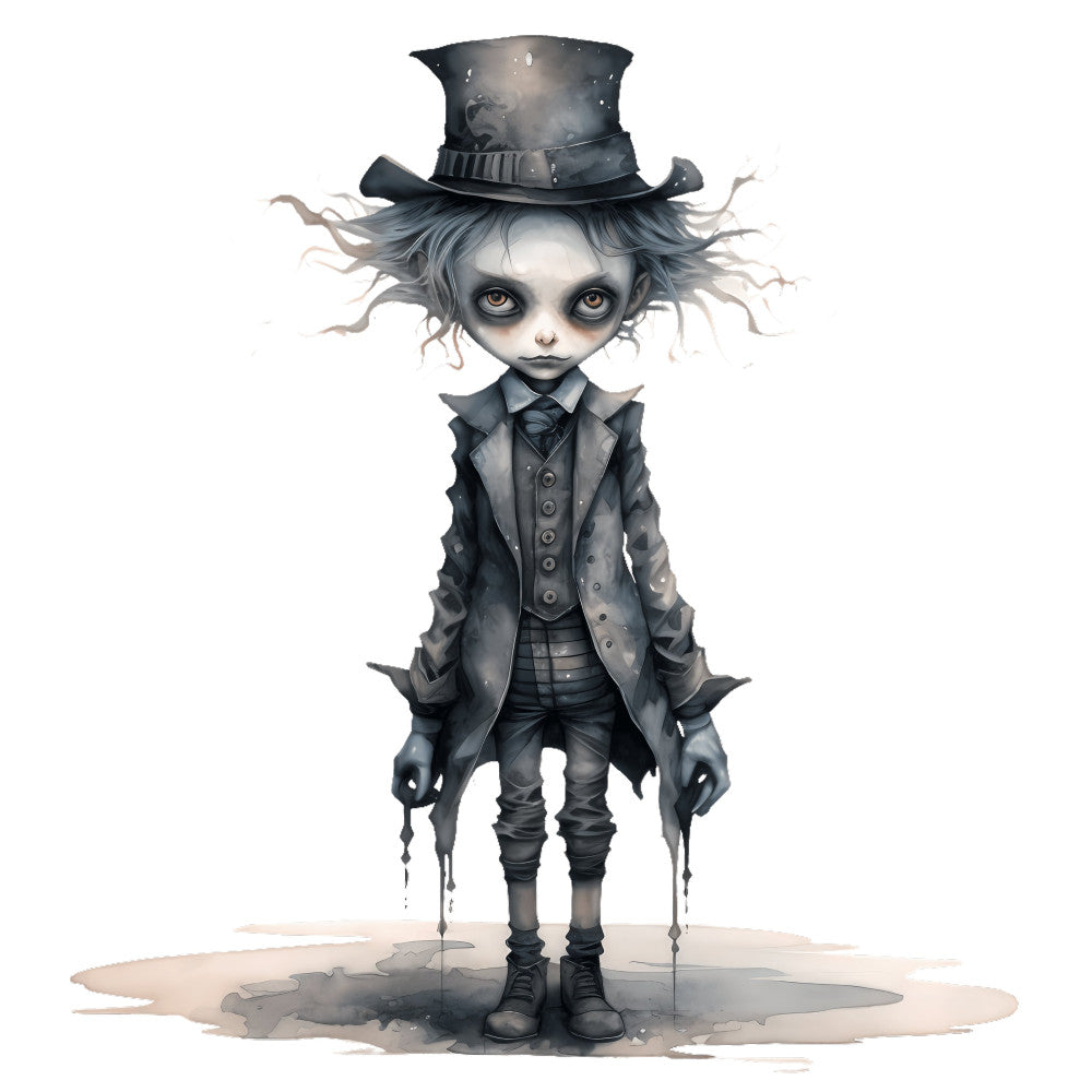 Creepy Horror Evil Dolls Fabric Panel 6