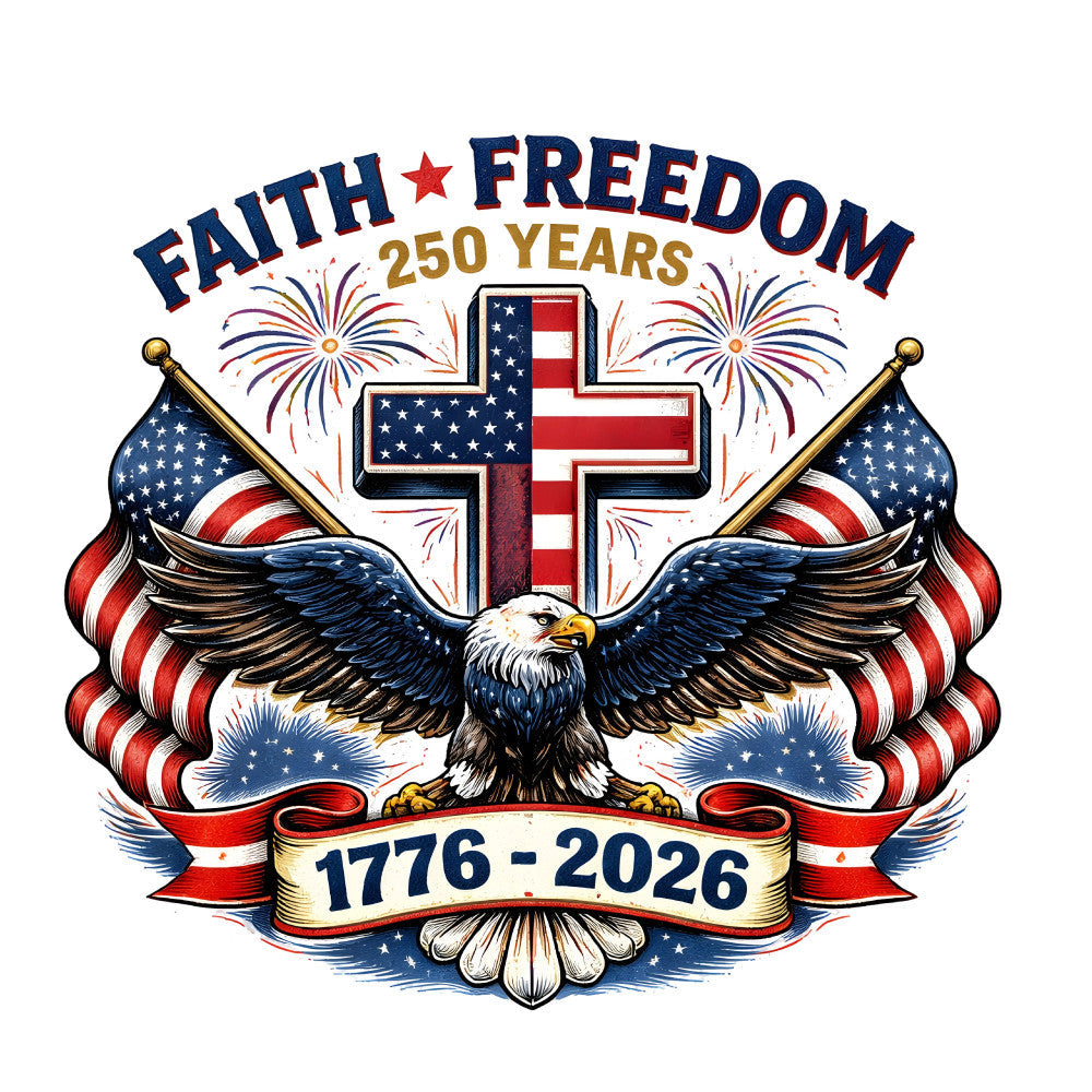 Faith Freedom 250 Years Fabric Panel 1