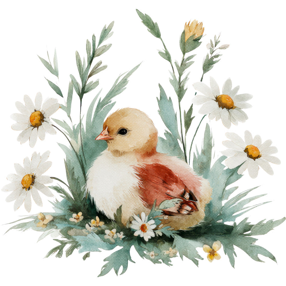 Farmhouse Chicken Decor Fabric Panel 48