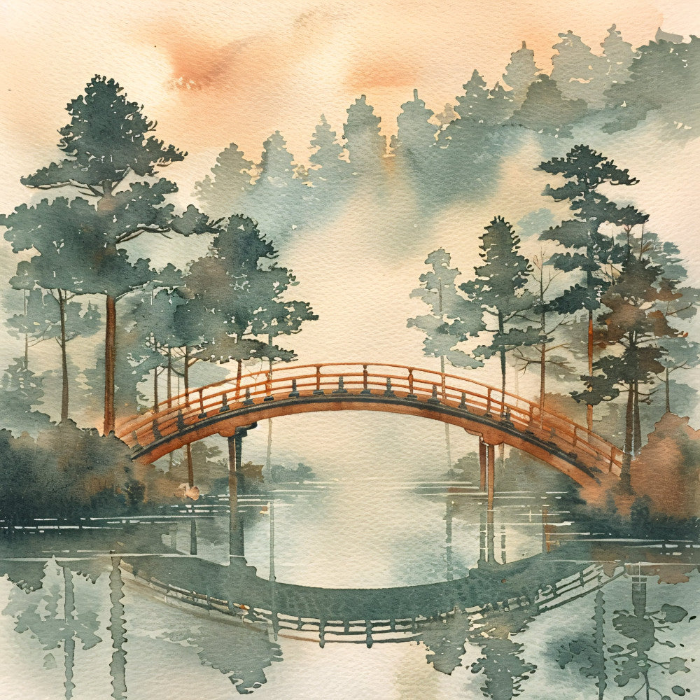 Japandi Art Nature Fabric Panel 13