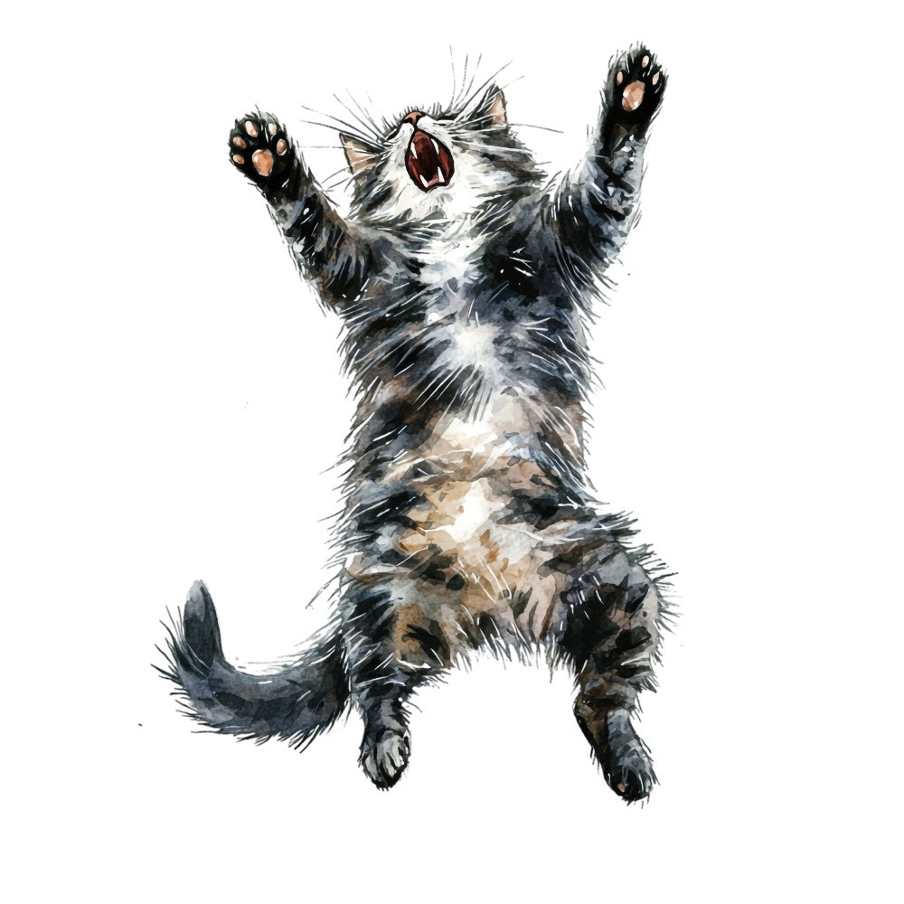 Quirky Cat Fabric Panel 1