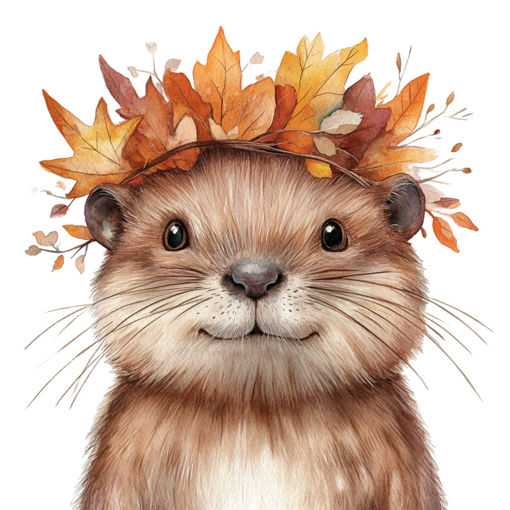 Fall Animal Portrait Fabric Panel 22