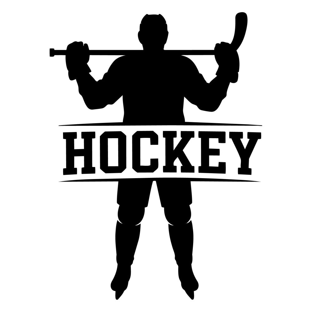 Hockey Silhouettes Fabric Panel 14