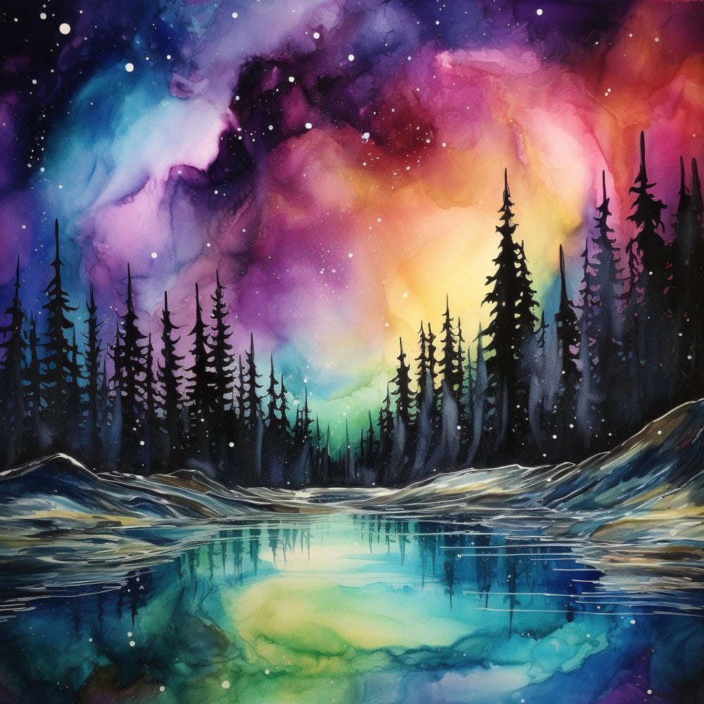 Aurora Inkscapes Fabric Panel 1