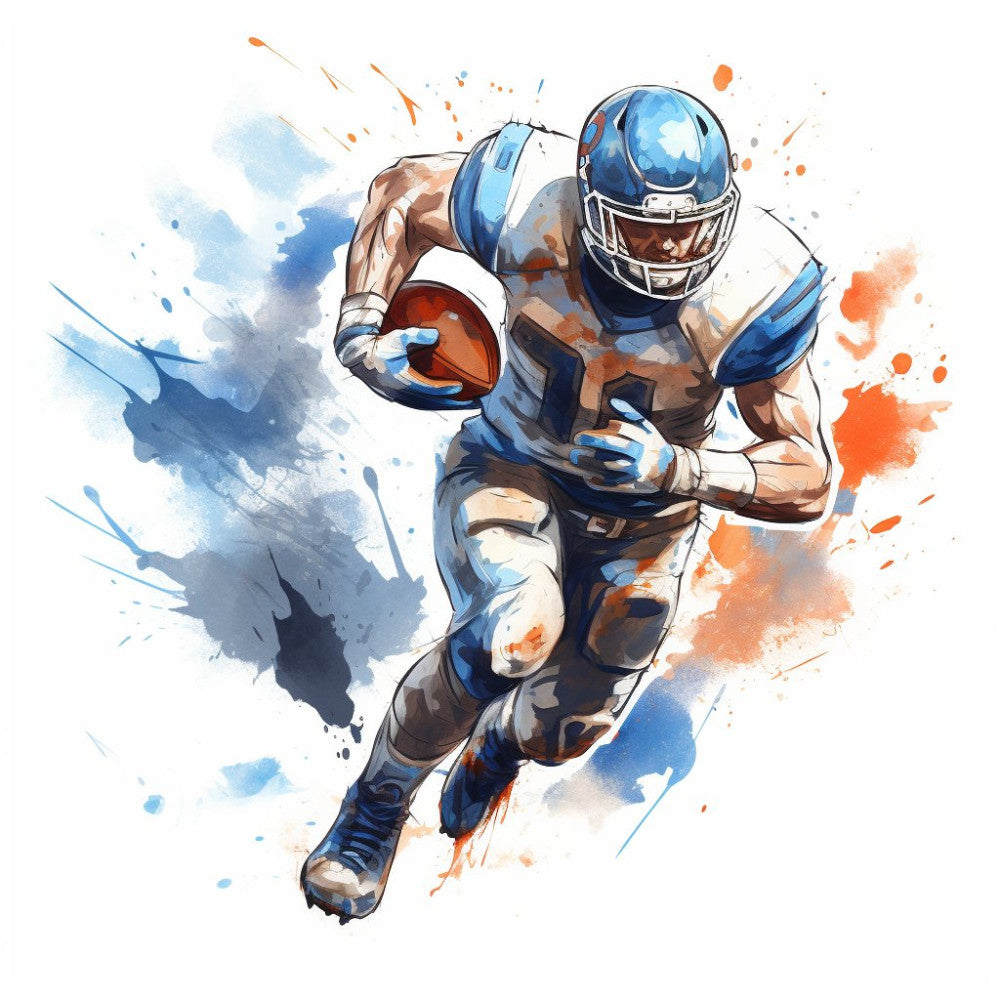 Splash Football Fabric Panel 5